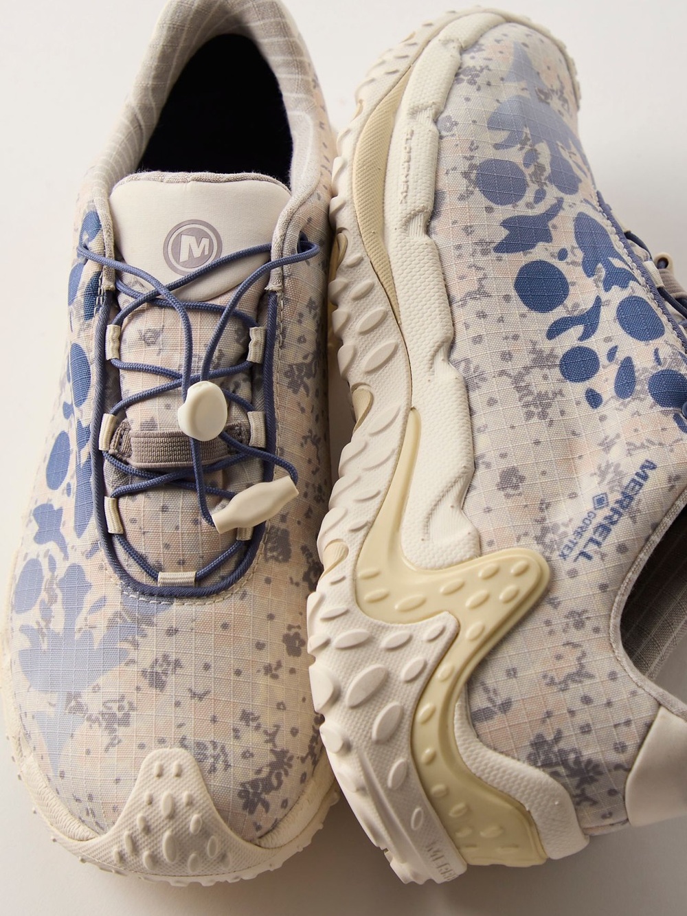 FP Movement by Free People Cream and Blue Floral Sneakers